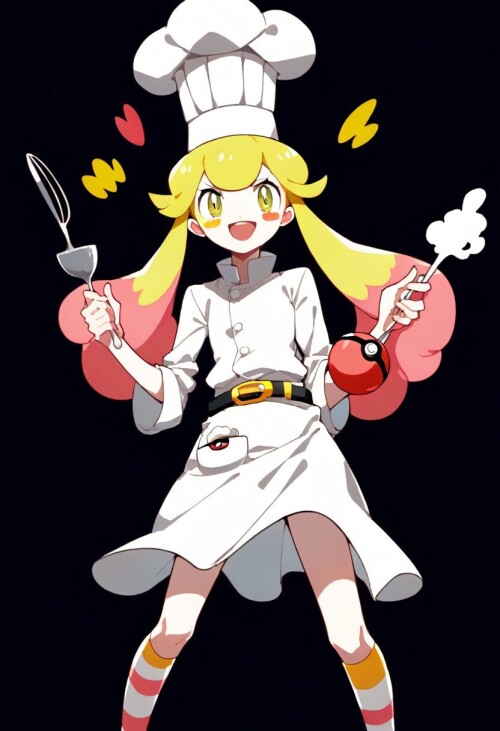 1girl, chef, white,196